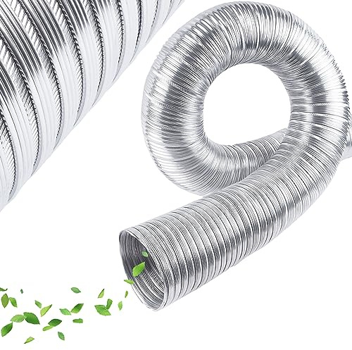 Alu Flexrohr Ø 130mm Länge 3m Abluftschlauch Klimaanlage Wellrohr Lüftungsschlauch Lüftungsrohr Trockner, Ofen Hitze Korrusionsbeständig