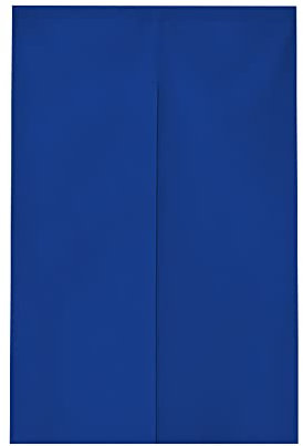 Odot Noren Rideau de Porte Japonais Long Coton et Lin, Couleur Unie Rideau Demi-Porte de Cuisine, Rideau de Séparation de Cuisine de Restaurant, Tapisserie Décoration (85x150cm,Bleu Royal)