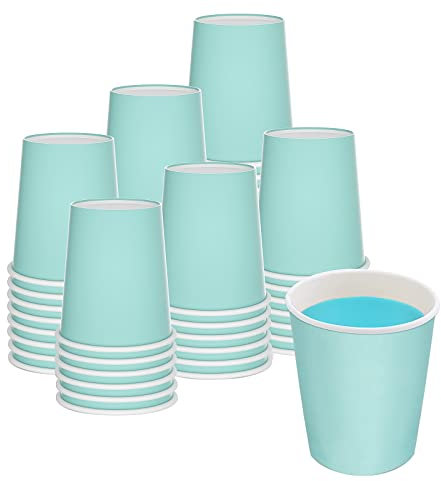 600 Pack 3 Oz Paper Cups,Small Paper Cups For Bathoom,Mini Disposable Paper Cups,Sky Blue Mouthwash Cups,Coffee Cups,Tea Cups,Ice Cream Cups,Hot/Cold Drinking Cups For Party, Picnic,Travel,And Events
