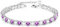 Lila Fußkettchen,Tennis Fussketten für Frauen,Damen fußkette,Silber Fußkette Damen,Fussketten für Frauen Silber 925 Stabil,Fußkette Damen Silber 925,Armband Damen,Armbänder Geschenk,8.5in+2in