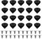 The Lord of the Tools 20 Sets 6 Mm Schwarze Ersatz-Nieten Schrauben Kompatibel mit Christian Louboutin DIY-Dekoration Schuhe Basteln Lederetui