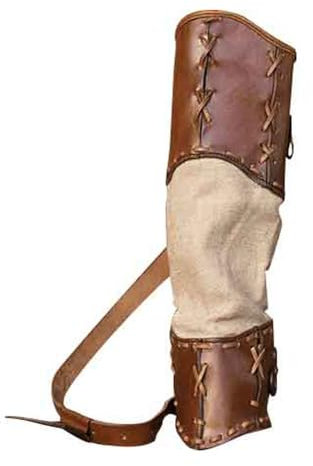 JIAYUTOO Wikinger Pfeil Köcher Halter Mittelalterliche Retro Waist Hanging PU Leder Ritter Pfeil Köcher Tasche Outdoor Bogenschießen Zubehör für Cosplay