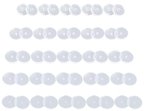 RTRTGS 50PCS Gemischte Größe Anti Wildfleisch Piercing Disc, Keloid Disc für Piercing Bump Clear Disc Pads zu stabilisieren Ohrringe Stopper Earlobe Unterstützung Patches
