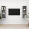 MOBCANT Mobile TV a Parete 2 pz, Mobili TV Muro Soggiorno moderno mobili Parete attrezzata tv Mobile sospeso Utilizzabile per Ufficio Hotel Appartamento Lounge Grigio Cemento in Truciolato