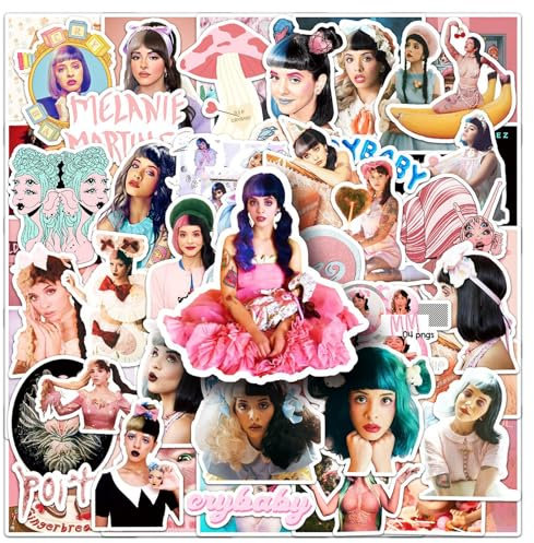 TACUKBN Melanie Martinez Aufkleber, Vinyl-Aufkleber für Laptop, Skateboard, Gitarre, Wasserflasche, 100 Stück