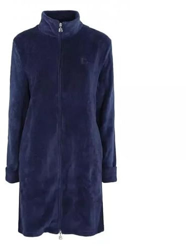 dolcecasabiancheria Vestaglia donna invernale con Cerniera Pile Coral Laura 09s S Blu