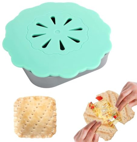 Hailerio Machine à sandwich, coupe-sandwich et scelleuse - Matrice de découpe de sandwich, moules à gâteaux, presse à biscuits, outils de poche,Ensemble coupe-sandwich et scellant pour petit-déjeuner,