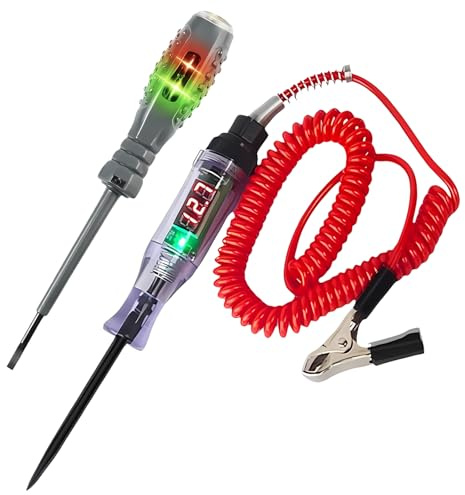 Leogony 3-120v circuit tester, car fuse test light Dc Voltage Tester With LED Digital