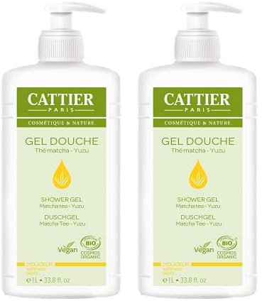CATTIER Gel Douche Douceur 1L VEGAN/BIO (Lot de 2)