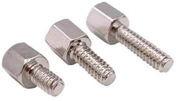 Generisch 50 STÜCKE UNC Männlich Zu Weiblich Messing Spacer 4#-40 * 5 + 5/6/7/8/9/10mm Hexagonal PCB Standoff Spacer VGA Computer Schraube Bolzen Vernickelt(5mm)
