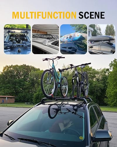 YRCTHEK 2 Pieces Dachträger-Querstangen Fahrradhalter für Dacia Duster 2018 2019 Aluminiumlegierung Dachträger Gepäckträger