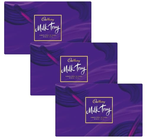 Cadbury Milk Tray Chocolate Box, Assorted Chocolates Gift Set, 78g (3-Pack)