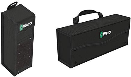 Wera 05004356001 2go 7 Textile Werkzeug Box, schwarz, 100 x 105 x 300 mm & 2go 3 Werkzeug-Box, 130 x 325 x 80 mm, 1 Stück, 05004352001
