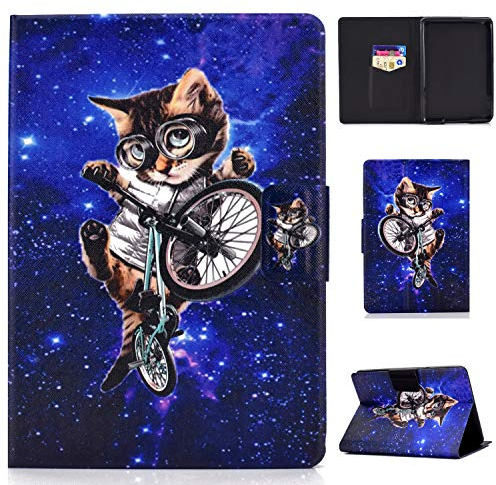 Bspring Folio Hülle für Kindle Paperwhite (alle Generationen 2012-2018) - PU Leder Schutzhülle Tasche mit Auto Sleep/Wake Funktion für Amazon Kindle Paperwhite eReader,Gläser Cat