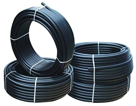 Verlegerohr Versorgungsleitung Wasserleitung Druckrohr für Bewässerung Sprinklersystem PE-Rohr 16mm 20mm 25mm 32mm wählbar (25 mm x 50 m)