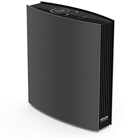 WAVLINK AC3200 Dual WLAN Router, 2167Mbit / s (5 GHz) + 1000 Mbit/s (2 4 GHz), LCD Bildschirm, 4 × Gigabit LAN Ports, Gast WLAN, Kindersicherung, 802.11ac Wave 2, 8 Antennen, 4x4 MU-MIMO, USB 3.0
