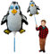 Ballooniacs - Pinguin luftgefüllt Tierballon von Deluxebase. Eine farbenfrohe und wiederverwendbare aufblasbare Geburtstagsfeier Dekoration für Kinder