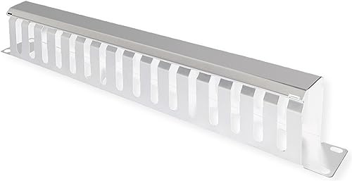 VALUE 19-Frontplatte 1 HE mit Rangierkanal 40 x 80 mm, grau