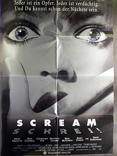 Scream - Wes Craven - Drew Barrymore - Filmposter A1 84x60cm gefaltet