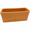 FRANCACOR Maceta Barro Terracota Natural Alargada - Jardinera Barro Rectangular 30 X 13 X 12.5 CMS