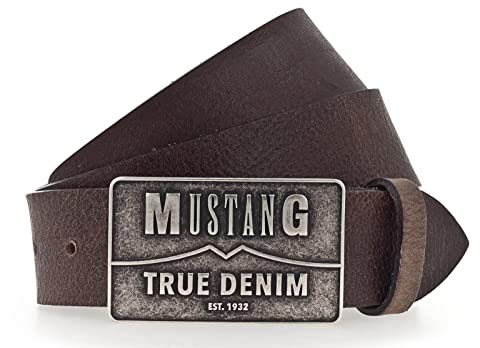 MUSTANG Herren Gürtel Vollrindledergürtel
