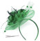 SIQITECH Organza Hut Damen Faszinator Kopfschmuck Mesh Feder Bankett Hut Elegant Retro Kopfbedckung Hochtzeit Pillbox Hut mit Haarspangen Damenhut für Karneval Kirche Cocktail Party