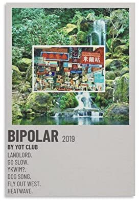 Bipolar by Yot Club Leinwand-Poster, Bilddruck, Wandkunst, Poster, Malerei, Leinwand, Poster, Kunstwerke, Raumästhetik, 30 x 45 cm