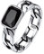 Bestyle Ringe Damen Herren Silber 925 Kristall Bandring Panzerkette Fingerring Cuban Kette Design Fingerring Jungen Hip Hop Schmuck Ringgröße 67