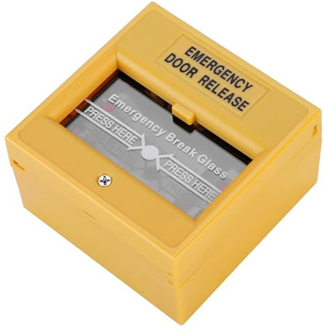 Emergency Exit Door Release, Yellow Emergency Alarm Station Alarm Button Call Point Safety Fire Lite Alarms for Home Office