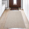 Teppich-Traum Teppich Wohnzimmer luxuriös Wollteppich Uni Flur Korridor langlebig beige, 70 x 240 cm