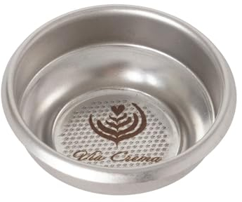 VIA CREMA Filter Basket Compatible with 54mm Breville Sage Espresso Machines Express, Bambino, Bambino Plus, Barista Pro Made in Italy by IMS