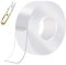 Yuqilin Doppelseitiges Klebeband, 3M Nano Tape, Abnehmbar Spurlos Double Sided Tape, mit 1 Eine Eisenschere, Transparentes Klebeband Doppelseitig, Wiederverwendbares Doppelklebeband