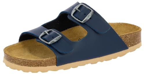 Lico Jungen Bioline Kids Pantoletten, Marine, 37 EU