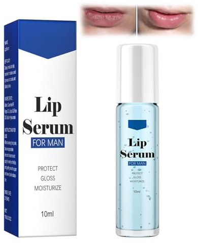 Lippenbefeuchtungsessenz für Männer, Glitzer-Lipgloss Aufrollen, Moisturizing Lippenöl, Farblos Roll on Lip Glow Oil, Lip Oil Lipgloss Durchsichtig, Lipgloss für Herren (1PC)