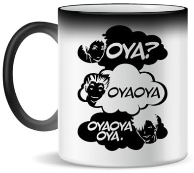 Forsca Oya? Oya Oya! Haikyuu Keramiktasse für Tee und Kaffee, 300ml, Magic White Pink Black 330ml