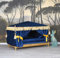 Hundebett Blau Katzenbett Himmelbett Hundekissen Antik Tierbett mit Decke cat1007 Palazzo Exklusiv