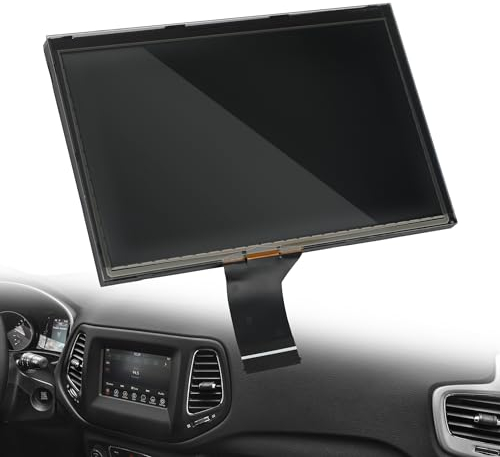LEMON SHARK 7 Uconnect LCD-Monitor Touchscreen-Radio-Display, kompatibel mit 2017 2018 2019 2020 Jeep Compass Radio-Navigation, ersetzt # TDO-WXGA0700K00033-V2 TDO-WXGA0700K00057-V1