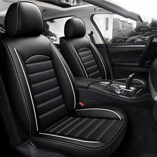 AdiNas Leder Auto Sitzbezüge Sets für Mercedes-Benz GLC SUV (X253) Glc 200 250 300 300e 350e 300de, 5-Sitze wasserdichte Autositzbezüge Autositzschoner Universal Auto Innenraum Schonbezüge