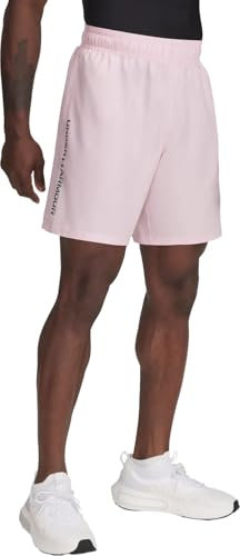 Under Armour Woven Wordmark Shorts, (647) Rose Prime / / Noir, Taille XL Hauteur Homme
