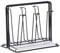 Water Bottle Drying Rack Cup Drying Rack Drinking Water Rack Metal Glasses Drainer Shelf Dish Holder 6 Cup Upside down Drain Rack