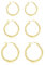 Loutade 3 Pairs 925 Sterling Silver Hoop Earrings Set, 13/16/20mm, Silver, Rose Gold, Gold, Simple, Minimalist, Hypoallergenic, Lightweight, Perfect for Daily, Special Occasions, Gift