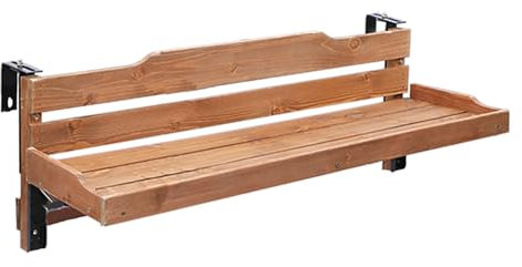 Balkongeländer Tisch, Klappbar Balkonhängetisch, Balkontisch Zum Einhängen, Balkontisch Klappbar Hängetisch, Balkon Hängetisch Klappbar, Balkontisch Zum Einhängen, Für Terrasse Garten(150x25CM/59x9.8i