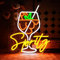 OYCGZV Cocktail segno al neon Segno a led per bevanda per decorazione murale Neon da parete per aperitivo italiano Led segno per bar birra Casa Negozio d'affari Festa della caverna dell'uomo