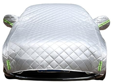 zjxhnb Hageldecke Hagelschutz Auto für Opel Corsa C 2000 2001 2002 2003 2004 2005 2006, Wasserdicht Halbgarage UV Beständige Regen Sonne Staub Schutz Abdeckplane Verdickte