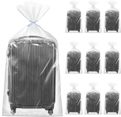 10 pcs Extra Large Clear Plastic Storage Bags, 90 * 126CM Flat Large Plastic Bags for Luggage, Suitcase, Furniture, Quilts, Plush Toys, Office Chairs