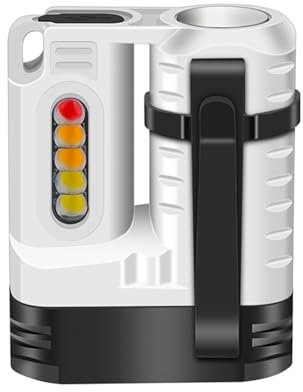 HIOPOIUYT Linterna de bolsillo a prueba de agua para sombrero, linterna de mano, pequeña antorcha para senderismo, ciclismo, camping, al aire libre