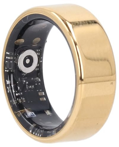 Vikye Rastreador de Salud con Anillo Inteligente, Anillos de Salud Portátiles con Seguimiento del Sueño, Anillos de Seguimiento de Actividad Física para Mujeres y Hombres, con Atención Remota (Gold)