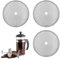 dinghaole 3 Pack French Press Cafetiere Coffee Filter Mesh, Cafetiere Mesh, Replacement Stainless Steel Cafetiere Filter Mesh, Coffee Press Filter Mesh, for 8 Cup/ 34 OZ/ 1000 ml Coffee Tea Makers