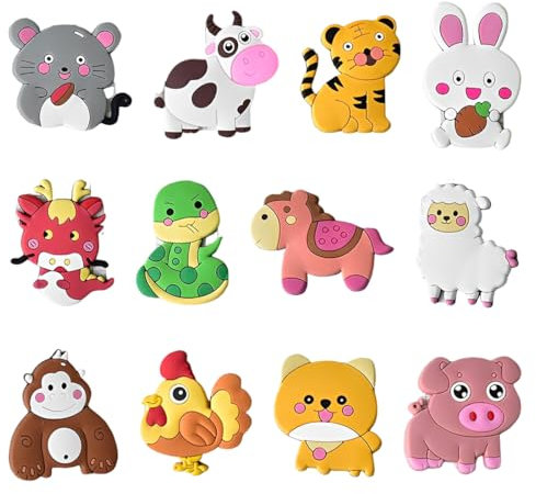 XUZOPIM Imanes Nevera Niños Juego De 12 Imanes De Animales Magnéticos Para Decoración De Nevera Tablero Magnético Seguros Y Divertidos Para Guardería Hogar Y Aula