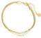 Made by Nami Multilayered Armband Damen Gold Schlangendesign Edelstahl Armband 16 + 4 cm Wasserfester Schmuck Geschenk Freundin (Plain)